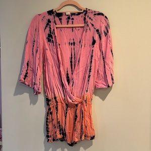 Surf Gypsy tie dye romper size S
